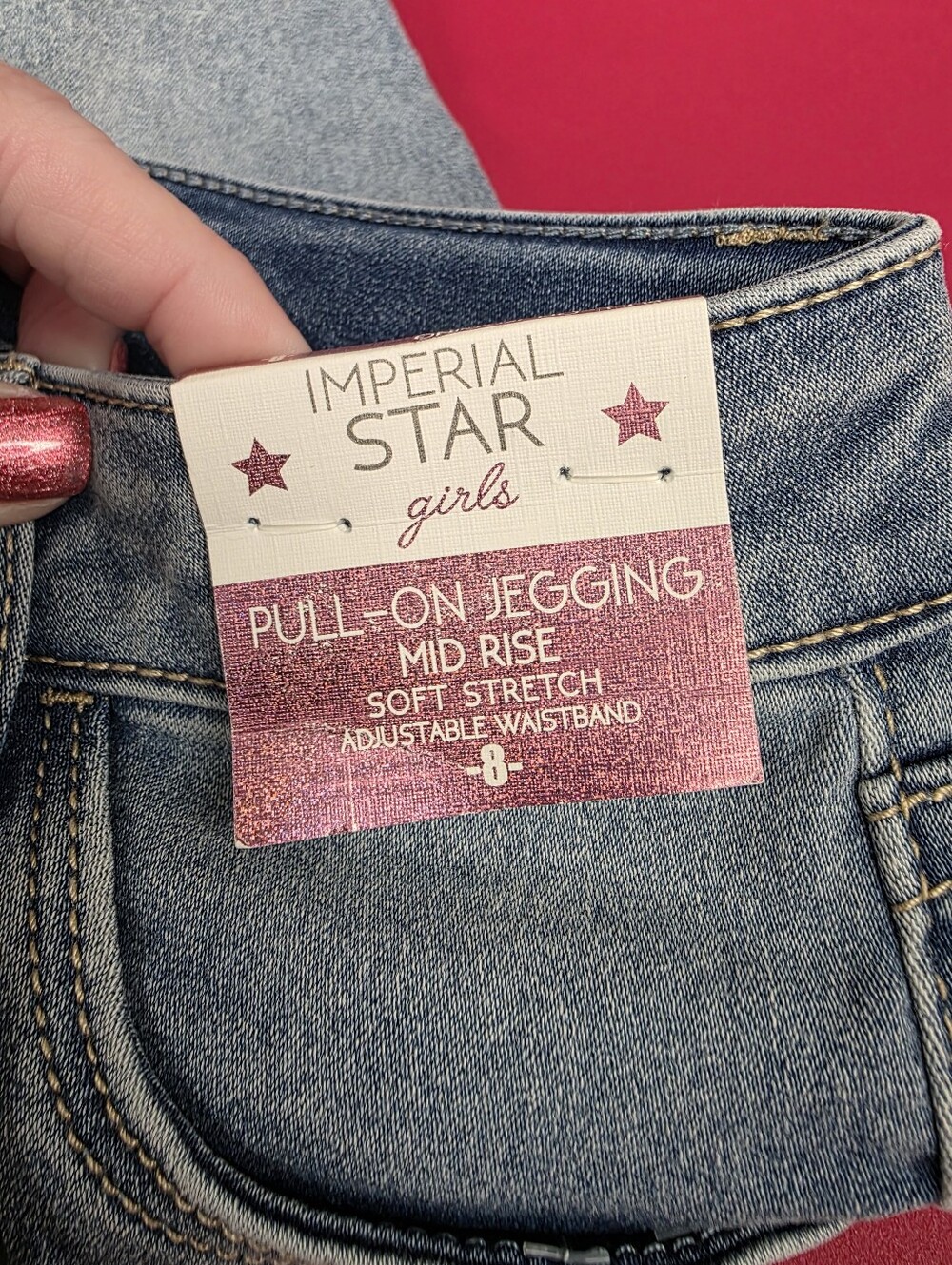 Imperial Star Skinny Pull On Jegging Mid Rise Size 8 - Picture 5 of 5
